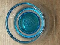 DDR Olympiade Glasschale Blau Ehrengeschenk, Sport Auszeichnung Selten