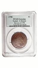 1798 Pcgs Genuine Tooled -G Details Reverse of 1795 Large Cent