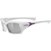 Uvex sportstyle 501 white lila Kinderbrille Kinder Fahrrad Brille weiss