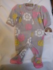 Carter's Child of Mine One-Piece Footed Sleeper Fleece Floral Flowers Newborn