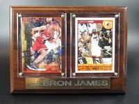 Lebron James Mimi Heat C.Cavaliers Holz Wandbild 20 cm,Plaque NBA Basketball