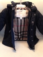 Pre Owned Baby/Toddler Burberry Jacket w Hood, Navy 18M/86CM!