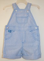 New ~ Gymboree Hippos And Blues Blue Stripe Shortall ~ Boy's Sz 3-6 Month 