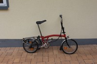 Original BROMPTON Klapprad Faltrad 16 Zoll 3 Gang England Sehr Guter Zustand