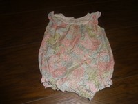 JANIE AND JACK 0-3 BABY FLAMINGO FLORAL ROMPER OUTFIT