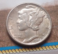 1943-P Mercury Dime,Very Nice Coin!(I)