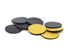 25 self adhesive rubber pads 20mm dia for magnets, retail display shop fitting