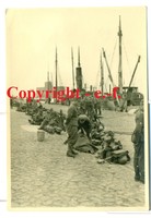 FOTO - STETTIN - Szczecin - POLEN - Gebirgsjäger vor ÜBERFAHRT nach Norwegen