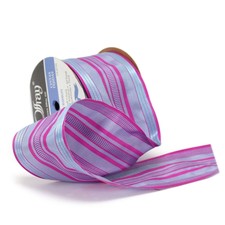 Offray Wired Edge Nessie Craft Ribbon, 7.6cm Wide by 10-Yard Spool, Cyclamen. Sh