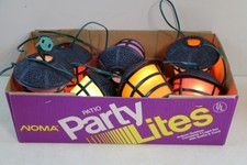 Noma Vintage Patio Party RV Tiki Lights Retro Asian Paper Lantern Light String