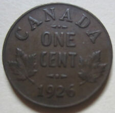 1926 Canada Small Cent Coin. Key Date