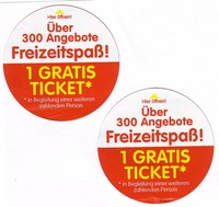 St. 2 HARIBO Gutscheine: Alpin Center-Movie Park-Filmpark Babelsb., ca. 50 % spa