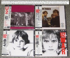 U2 Japan Original Cd x 4 set all With Sticker Obi & insert - Not Mint - more U2!