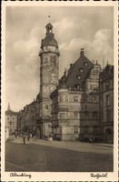 Ak Altenburg in Thüringen, Blick zum Rathaus - 1288491