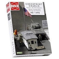 Busch 1490, Checkpoint Charlie, H0 Modellwelten Gebäude Bausatz 1:87