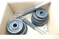 York Fitness Gewicht, 18,5KG Cast Iron DB Set - Brown Carton 52