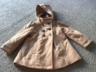 Super Cute little girls size 3T Old Navy tan swing style coat polyester/wool