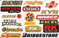 N-435 Sponsoren Sponsors Aufkleber Sticker 1 Bogen 27 x 18 cm Racing Tuning
