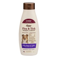Oster Oatmeal Naturals Flea and Tick Shampoo, 18-Ounce, Mandarin Violet