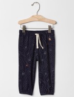 GAP Baby / Toddler Boy Size 18-24 Months NWT Navy Blue Treasure Map Knit Pants