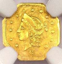New listing
1870 Octagonal Liberty 50C California Gold Bg-920 - Ngc Uncirculated (Bu, Ms)