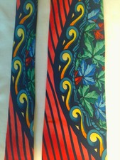 Rush Limbaugh No Boundaries 100% silk Tie Gold Chain #19