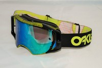 Oakley Airbrake MX Factory Pilot Thumbprint Green Crossbrille FR DH MTB Enduro
