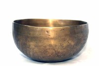 Klangschale Singing Bowl Tibet  Planetenton Ceres Hörprobe Massage 1662g M69F