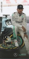 Lewis Hamilton "Mercedes Formula 1 2016" Autogramm signed 10,5x21 cm Postkarte