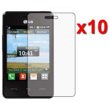 10X Clear Lcd Screen Protector For Lg 840G Straight talk Net10 Tracfone