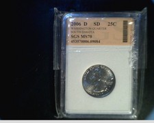 2006-D South Dakota State Quarter, Very High Grade Coin (Us-724)