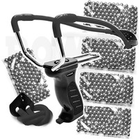 POWER Steinschleuder m. MAGAZIN + G + 500 Kug + 50 GRATIS Sportschleuder Zwille