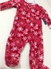 NWT Baby Girls Warm Winter Footed Pjs Pajamas 3-6M Snowflakes