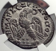 CARACALLA Ake-Ptolemais Phoenicia Tetradrachm Ancient Roman Coin NGC AU i58865