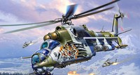 Mil Mi-24V Hind E, Revell Hubschrauber Modell Bausatz 1:72, 04839