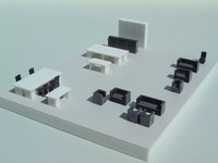 Büromöbel,  Bausatz, Spur N, 1:160