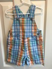 The Children's Place Boys 18mo Blue/Orange Plaid Shortall *NWOT* Spring/Easter