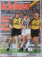 KICKER 36 - 3.5. 1993 Bayern-Stuttgart 5:3 Uerdingen-Schalke 4:2 Littbarski Kahn