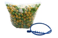 500 Paint No More Paintballs Cal 68 FIELD PRO inkl. Laufreiniger Squeegy 