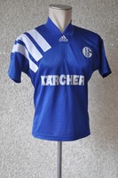 Schalke 04 Trikot Adidas Gr. XS Kärcher 1995 / 96 Equipment S04 Klassiker