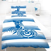 MSV Duisburg Bettwäsche Stripes mit Knöpfen 2-teiliges Set Fanartikel Zebras