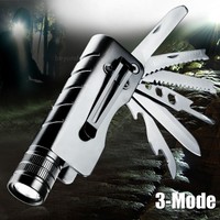 2000LM Multifunktions-Tools CREE Q5 LED Taschenlampe Camping Wandern Flashlight