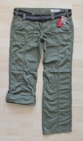 ***NEU**EDC ESPRIT  Damen Play Hose Turn-Up Hose+Gürtel Cargo Chino Gr. 40 SIZE