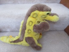 Vintage 14' Steiff Cosy Nessy Loch Ness Monster Dinosaur 5430/50 Plush Euc