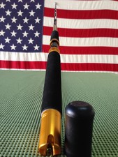Custom Trolling Rod Black Gold Silver Rollers
