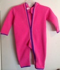 Hannah Andersson Bright Pink Nordic Fleece Bunting Size 80 10-24 Months