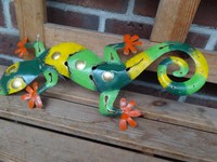 Eidechse 40cm NEU Gecko Echse Gartendekoration Gartendeko wand wanddeko geschenk