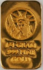 1/4 Gram Gold Bar Of 24K Pure .999 Fine Gold Strategic Bullion A6a