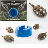 METHOD FEEDER Set  Futterkörbe Methods Bait Mould Futterkorb Inline Blei Futter