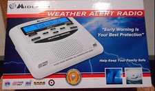 Midland Wr120Ez Weather Alert Radio/Alarm Clock 3Aa For Backup-not included